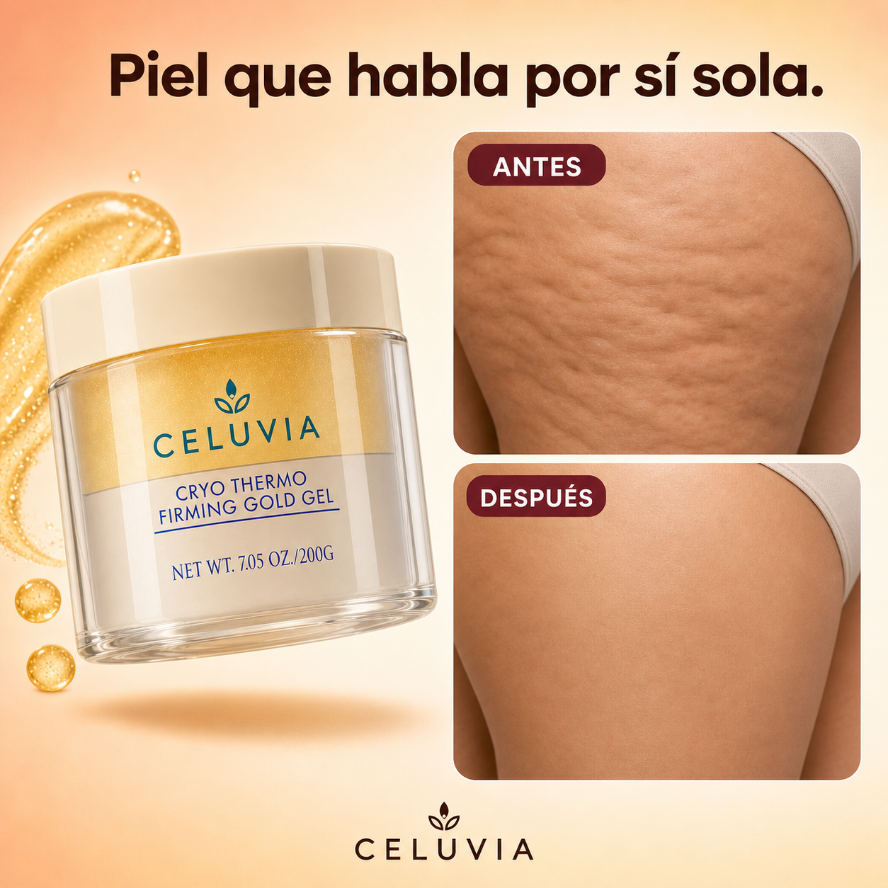 Gel Gold anti-Celulitis reafirmante celuvia™