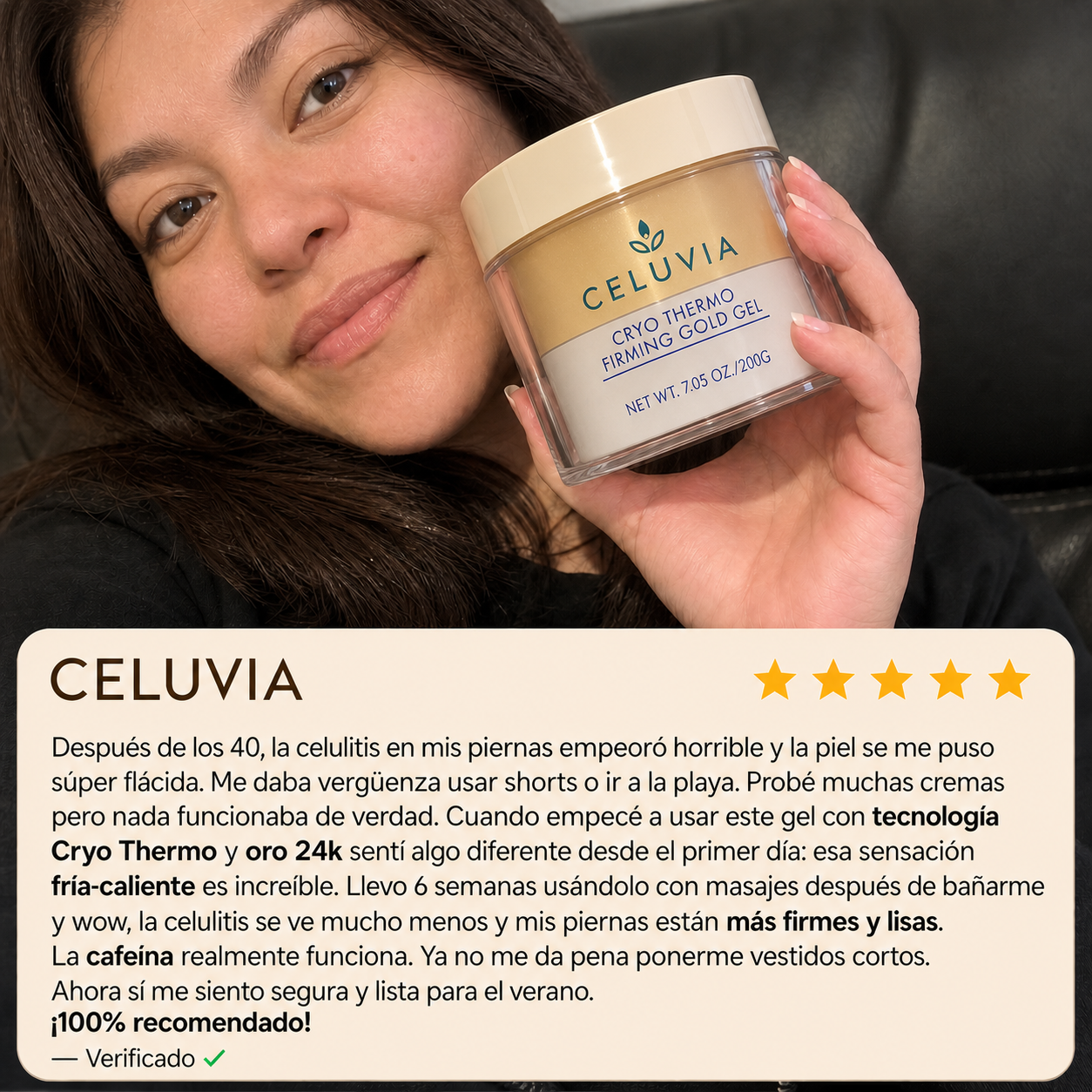 Gel Gold anti-Celulitis reafirmante celuvia™